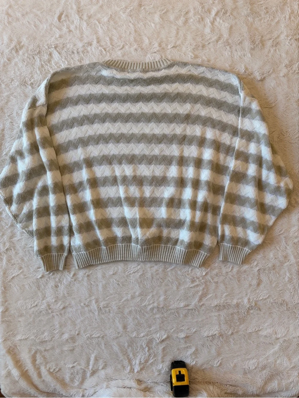 Vintage Protege by TAG 90s Textured Chevron Knit Sweater Men's XL Made in USA